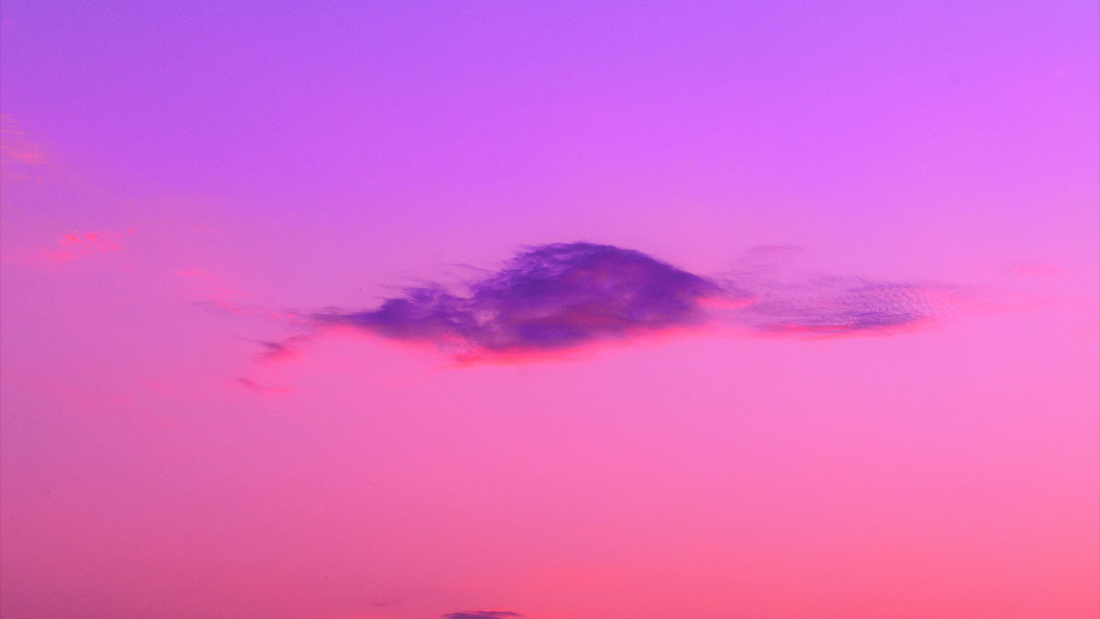Download wallpaper 3840x2160 cloud, pink, sky 4k uhd 16:9 HD background