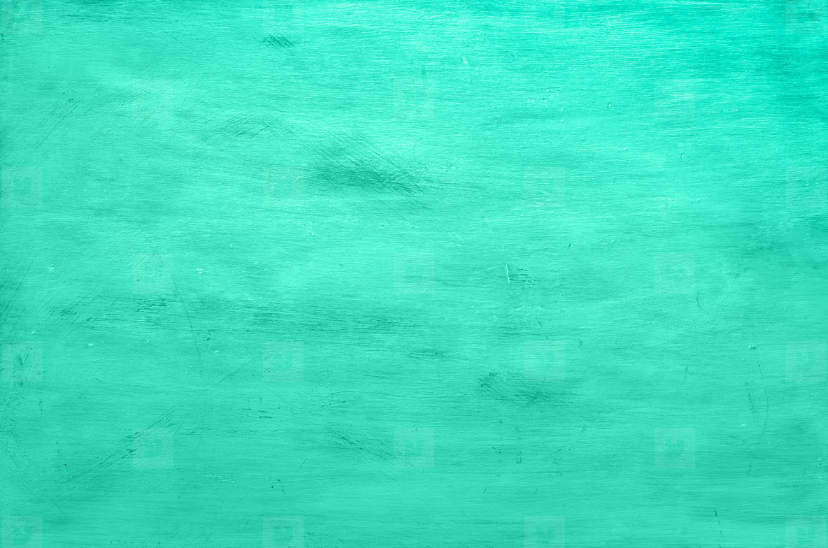 Wooden background. Vintage rustic texture, wallpaper in trendy mint green and turquoise color. Top view, copy space. Banner