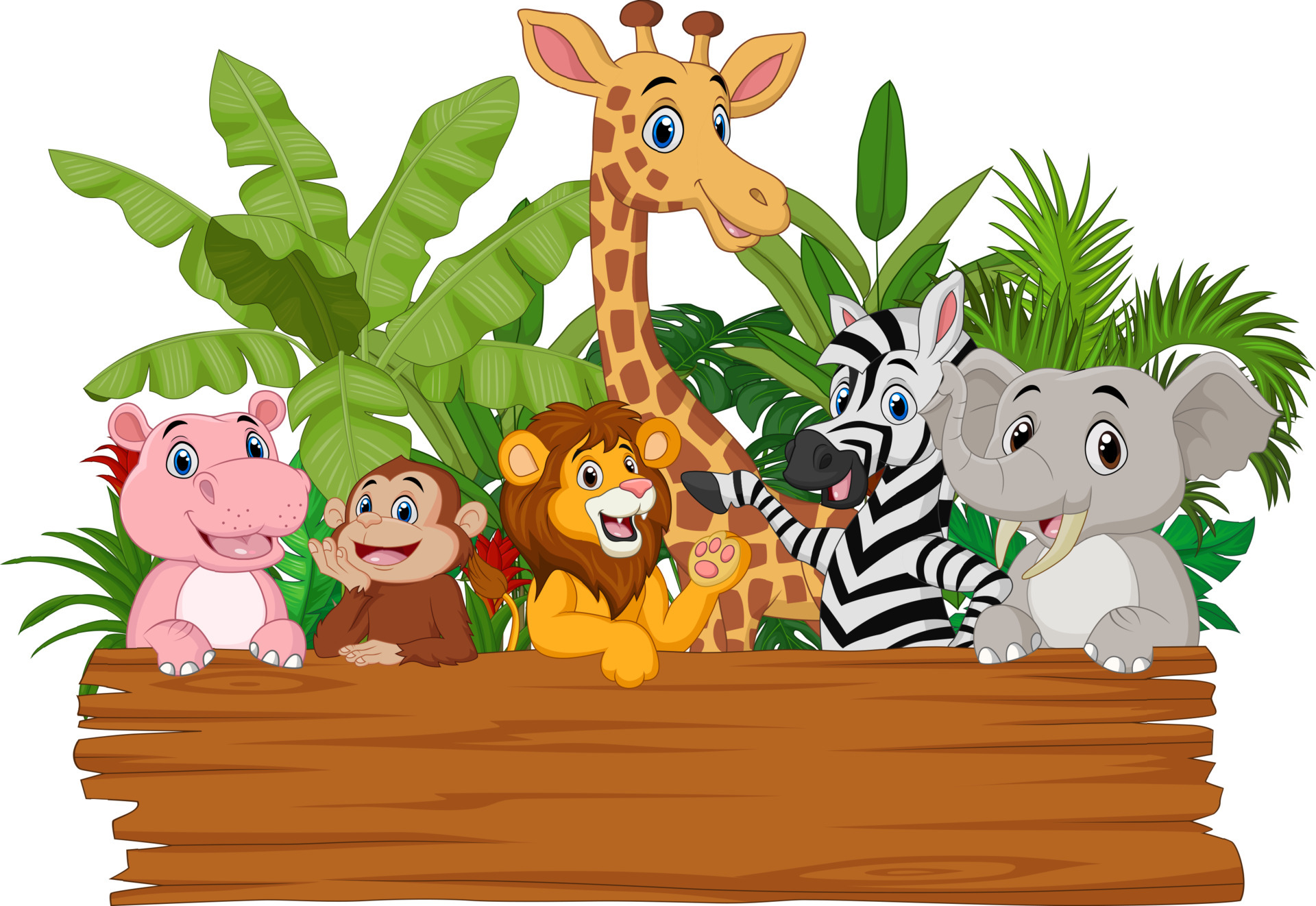 Safari Animals Vector Art, Icon, and Graphics for Free Download