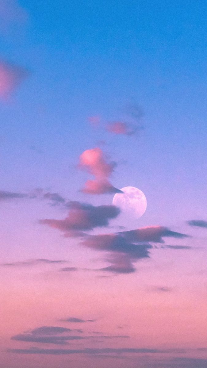 aesthetic #blueaesthetic #wallpapertumblr #pink #clouds #moon Creditos en el link