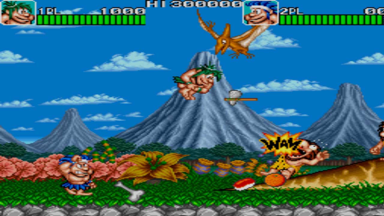 Joe & Mac: Caveman Ninja promotional art