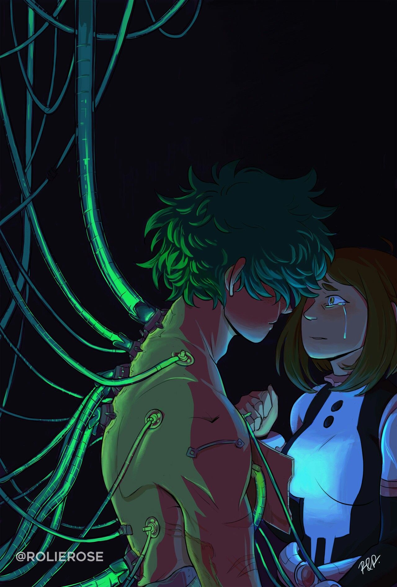 Villain Deku and Ochako Wallpaper Free Villain Deku and Ochako Background