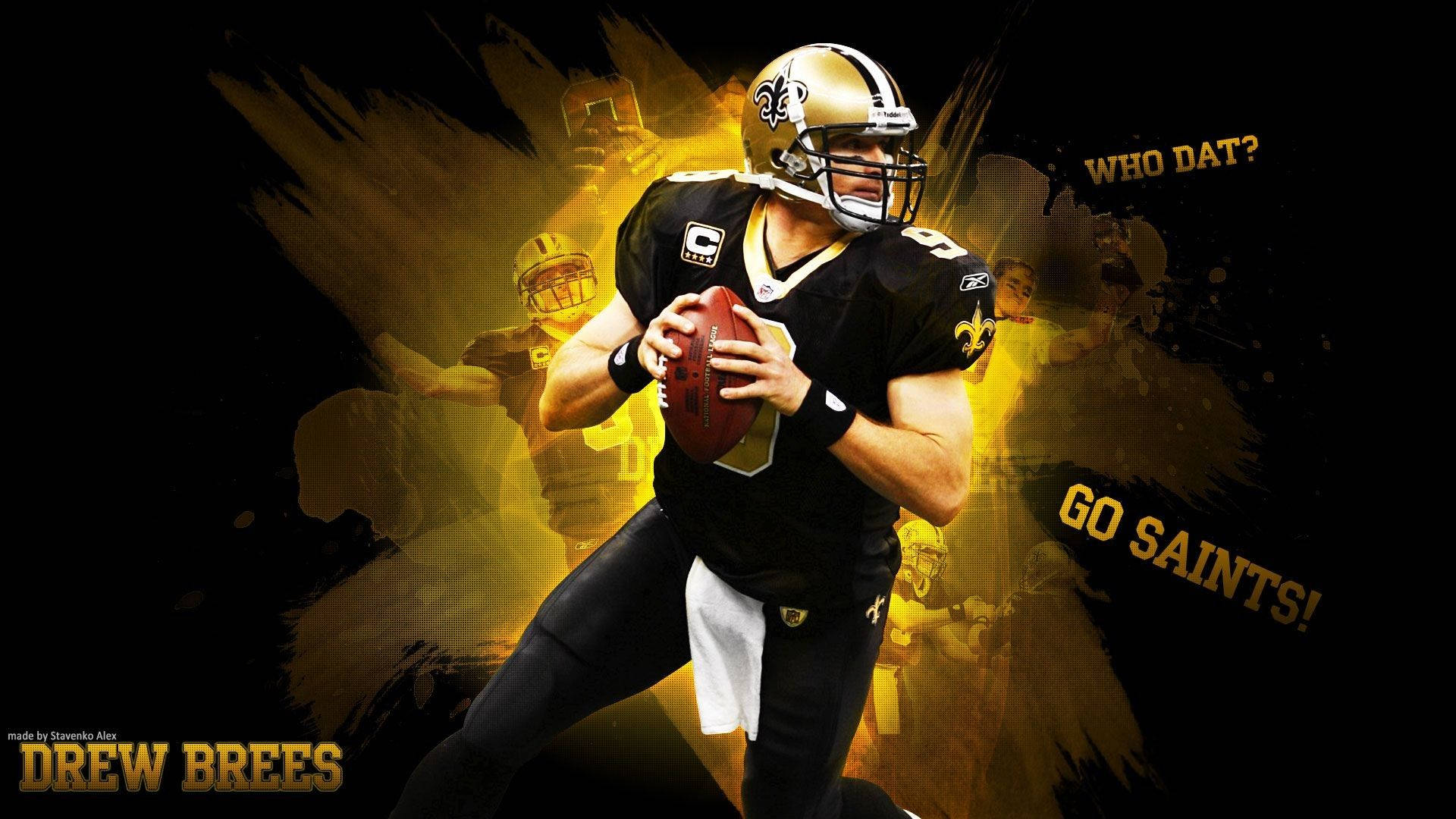 Download New Orleans Saints Number 9 Wallpaper
