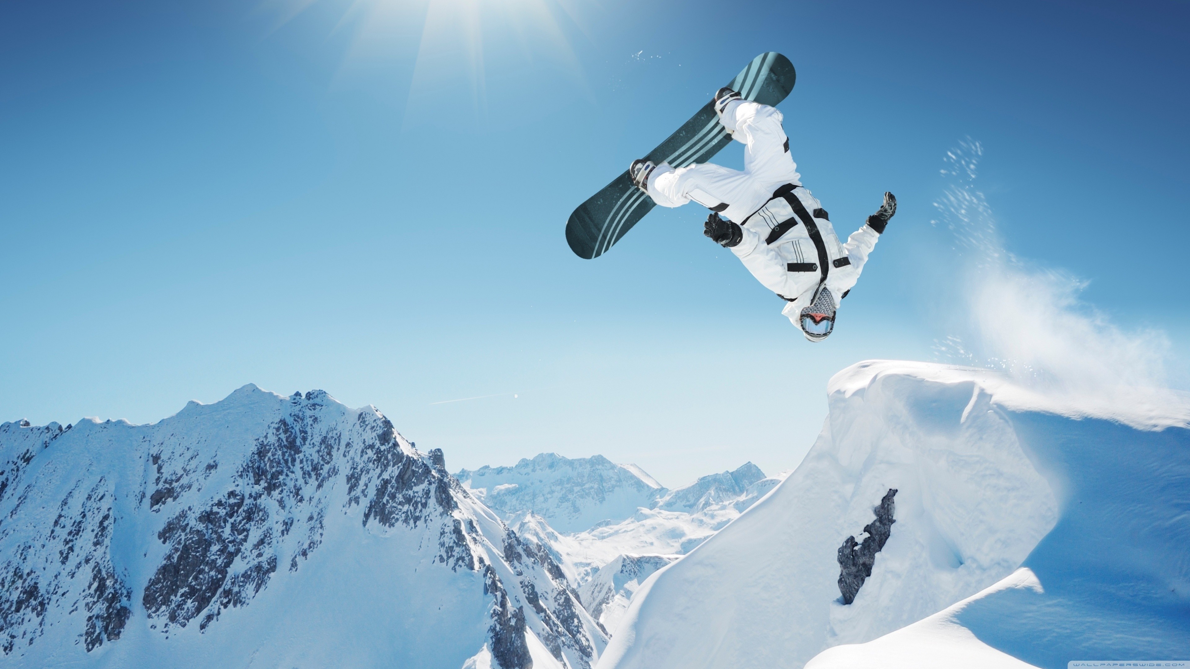 Wallpaper Extreme snowboarding, winter, jump, snow, Sport
