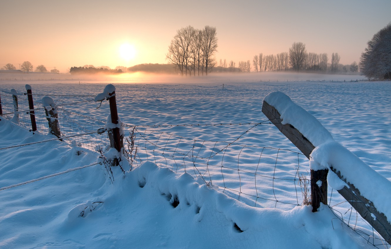 Field Winter Wallpapers - Wallpaper Cave