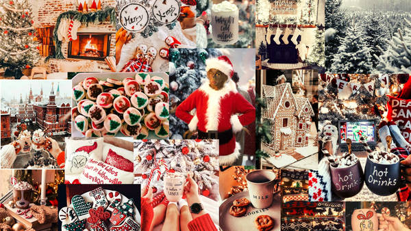 Christmas Collage Wallpaper