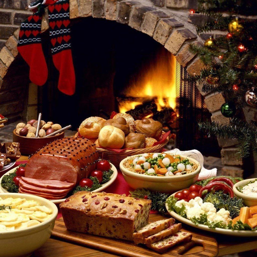Christmas Dinner Wallpaper
