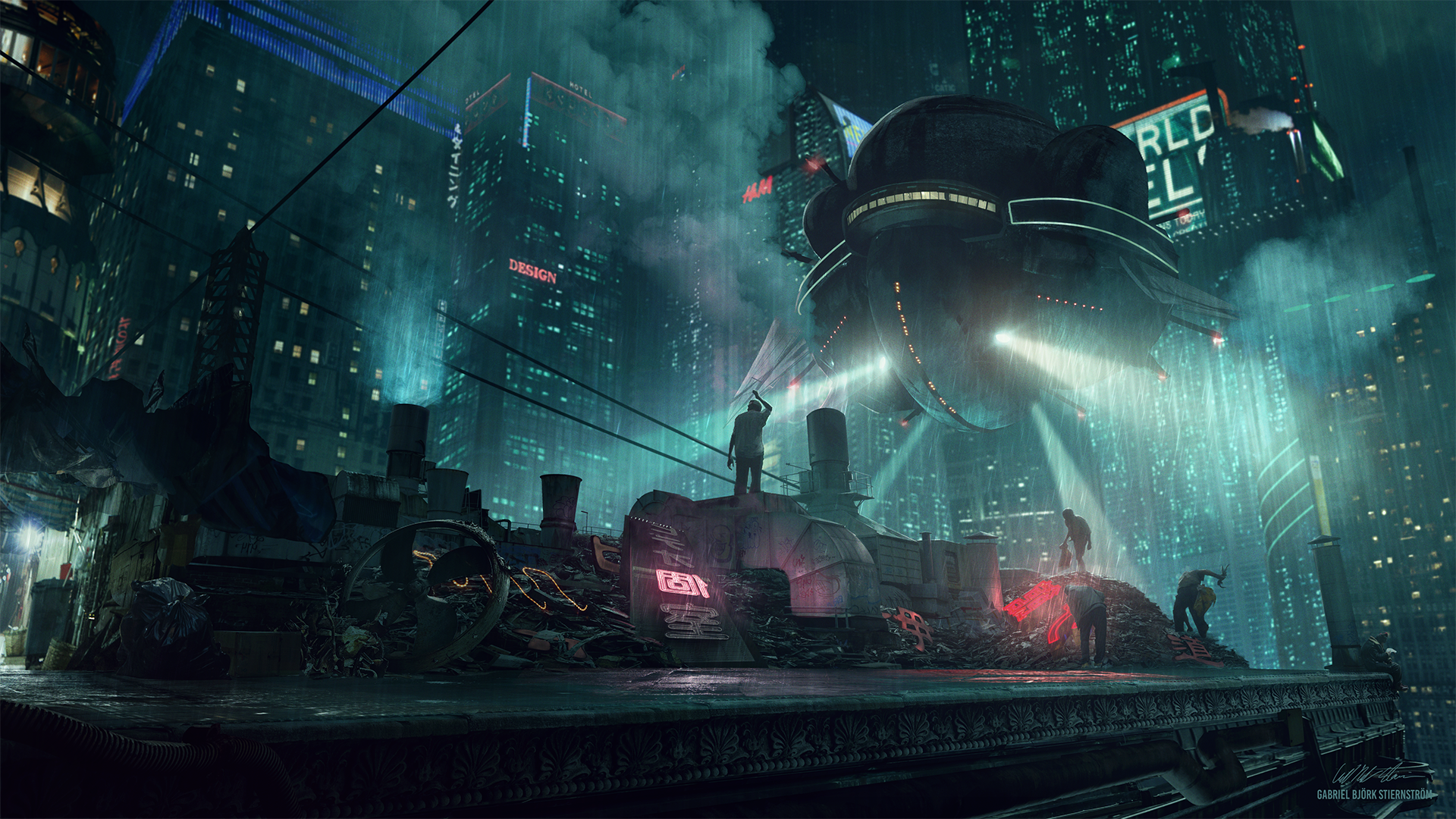 Sci Fi Cyberpunk HD Wallpaper and Background