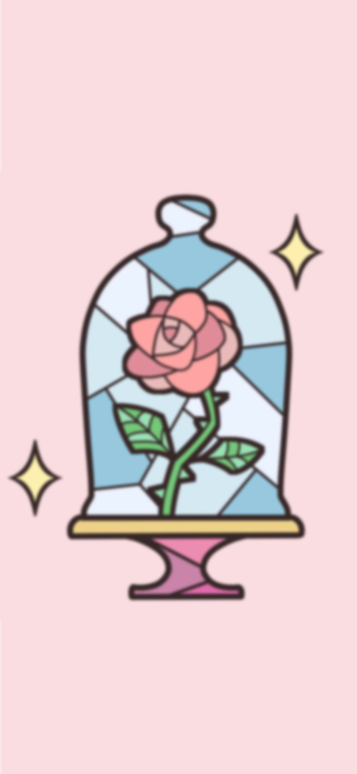Beauty and the Beast Rose Wallpaper