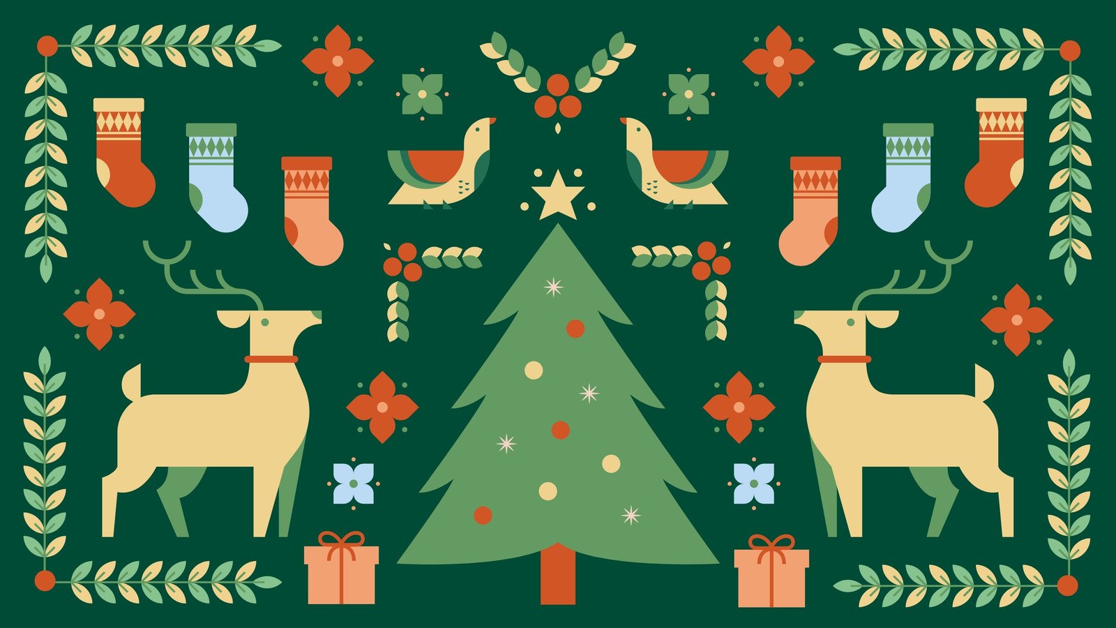 Free Christmas Zoom virtual background