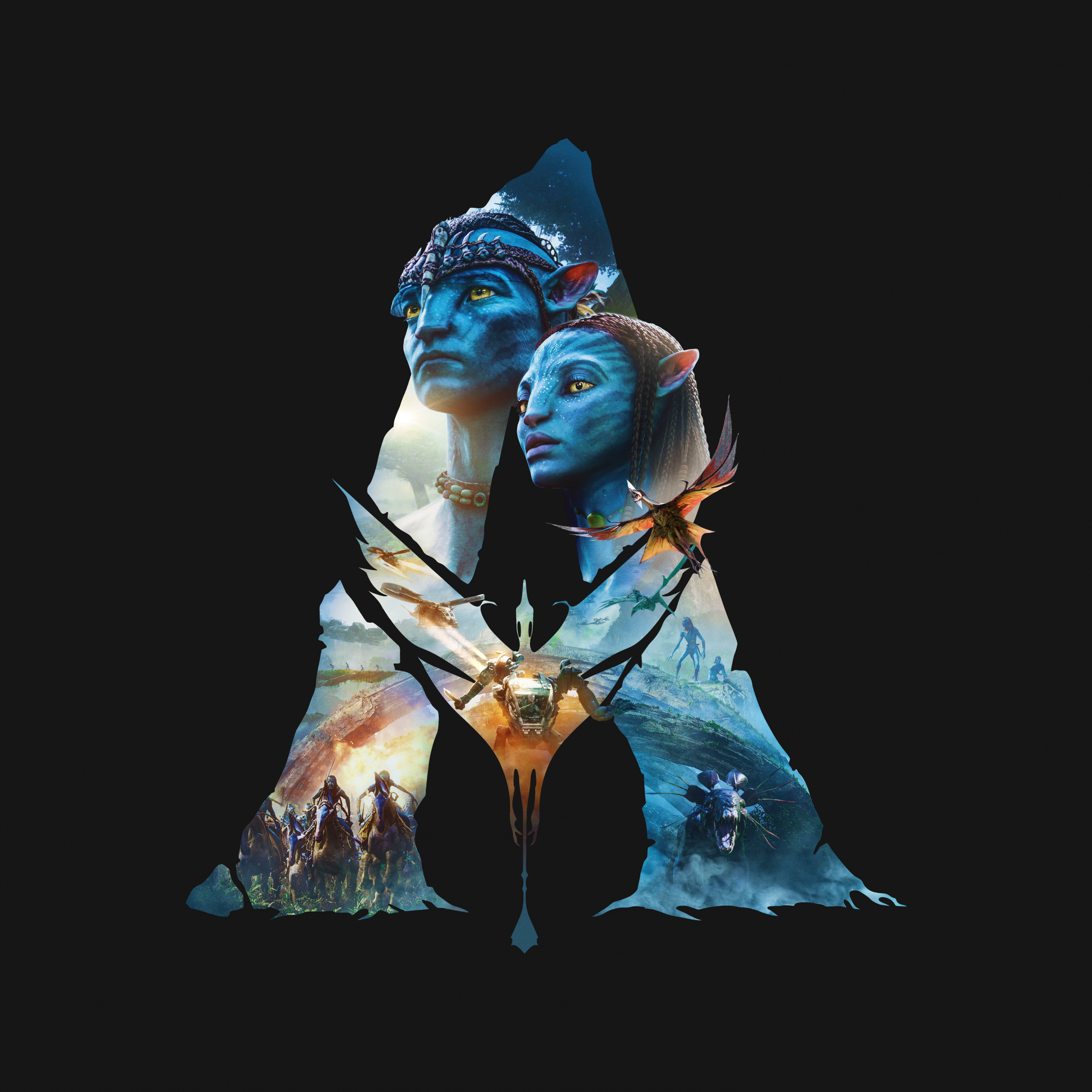 Avatar: The Way Of Water Wallpaper 4K, Avatar 2022 Movies, Black Dark