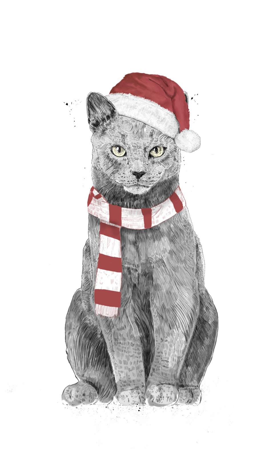 Christmas Cat IPhone Wallpaper Wallpaper, iPhone Wallpaper
