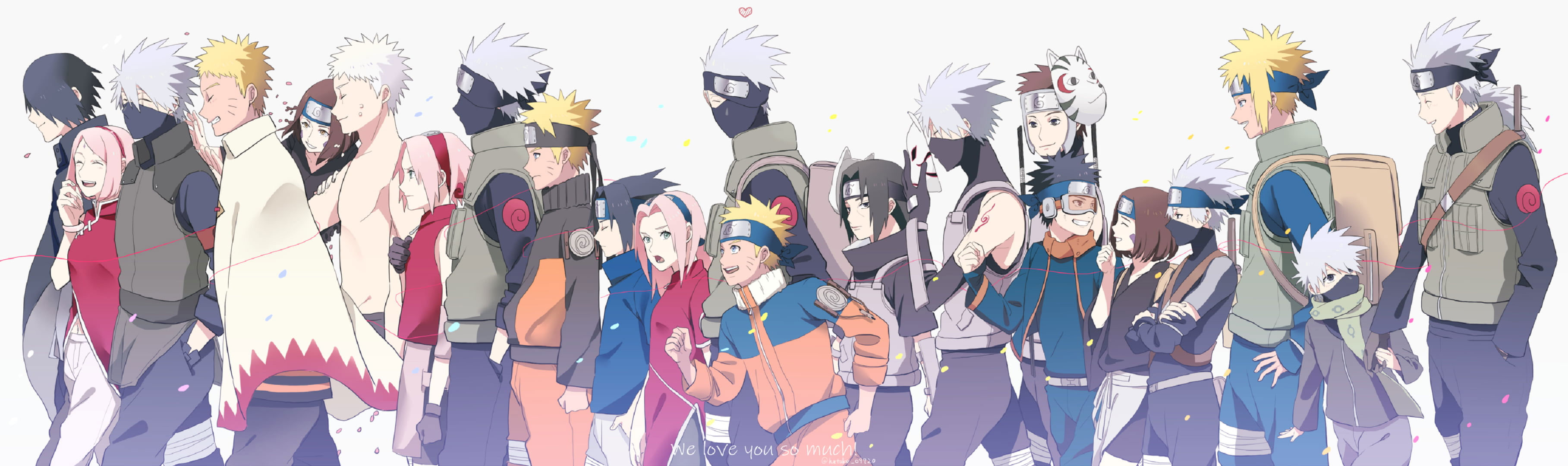 Wallpaper Naruto, Itachi Uchiha, Kakashi Hatake