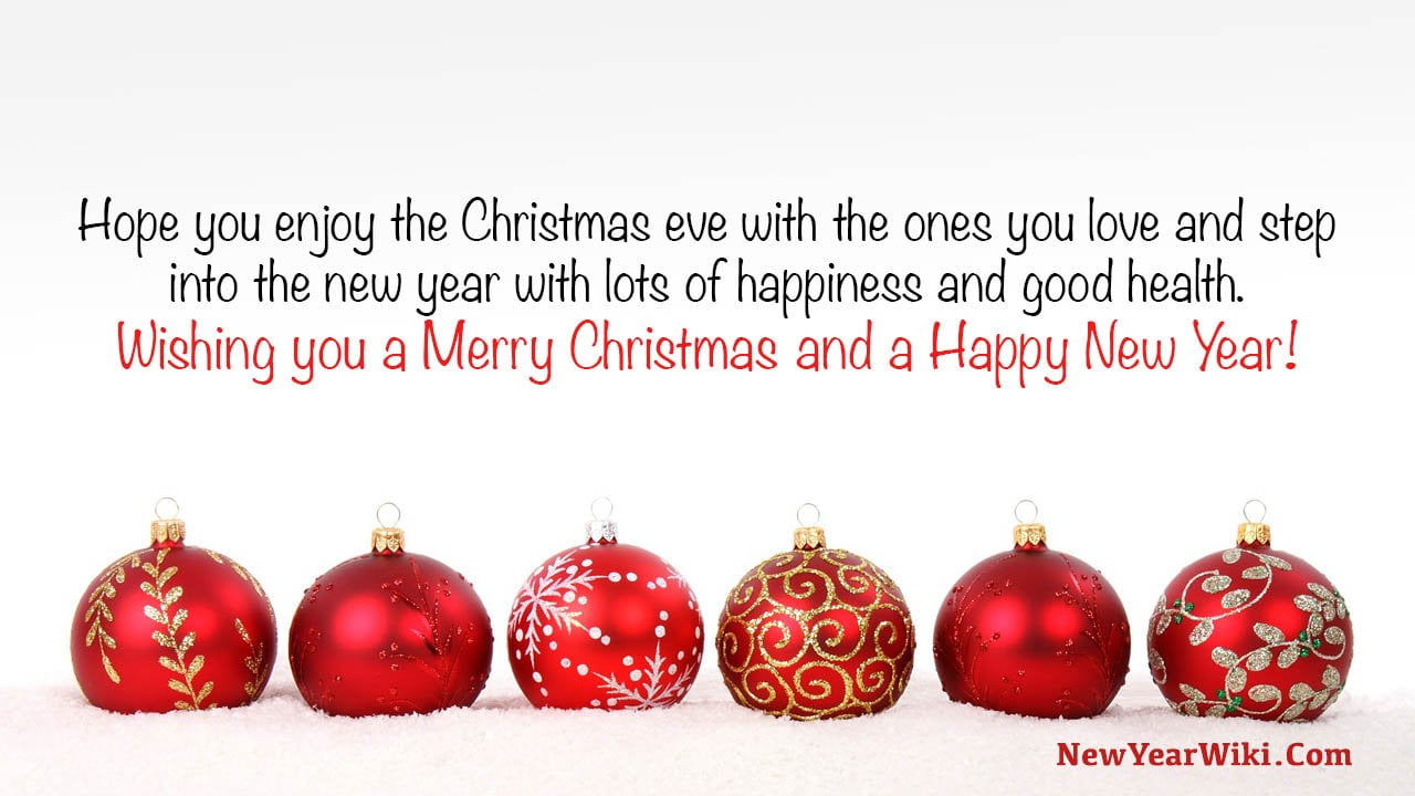 Merry Christmas And Happy New Year Wishes 2023