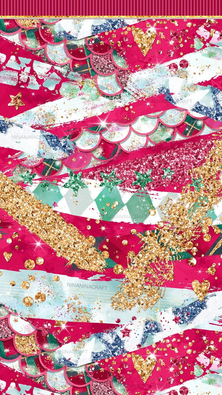 Christmas Fairytale Digital Papers Brush Strokes Seamless. Christmas phone wallpaper, Cute christmas wallpaper, Christmas wallpaper