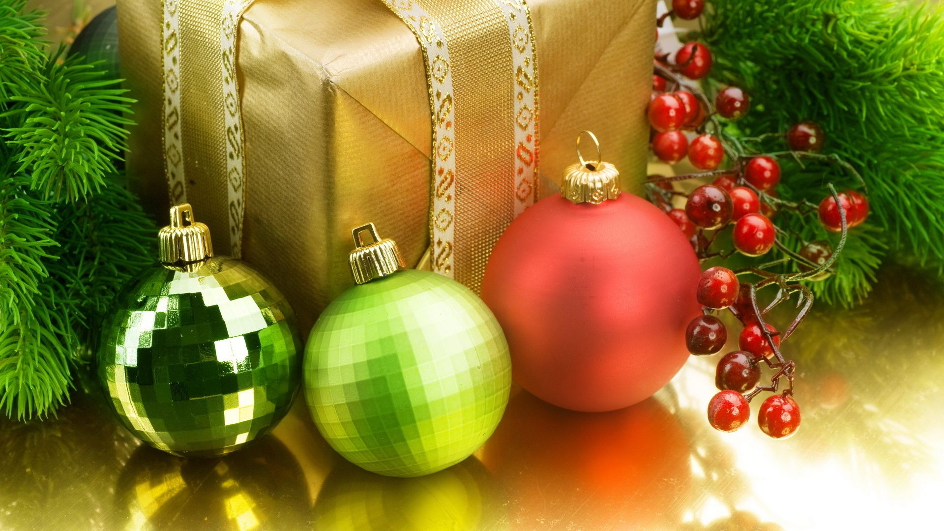 Red Green And Gold Christmas Wallpapers - Wallpaper Cave