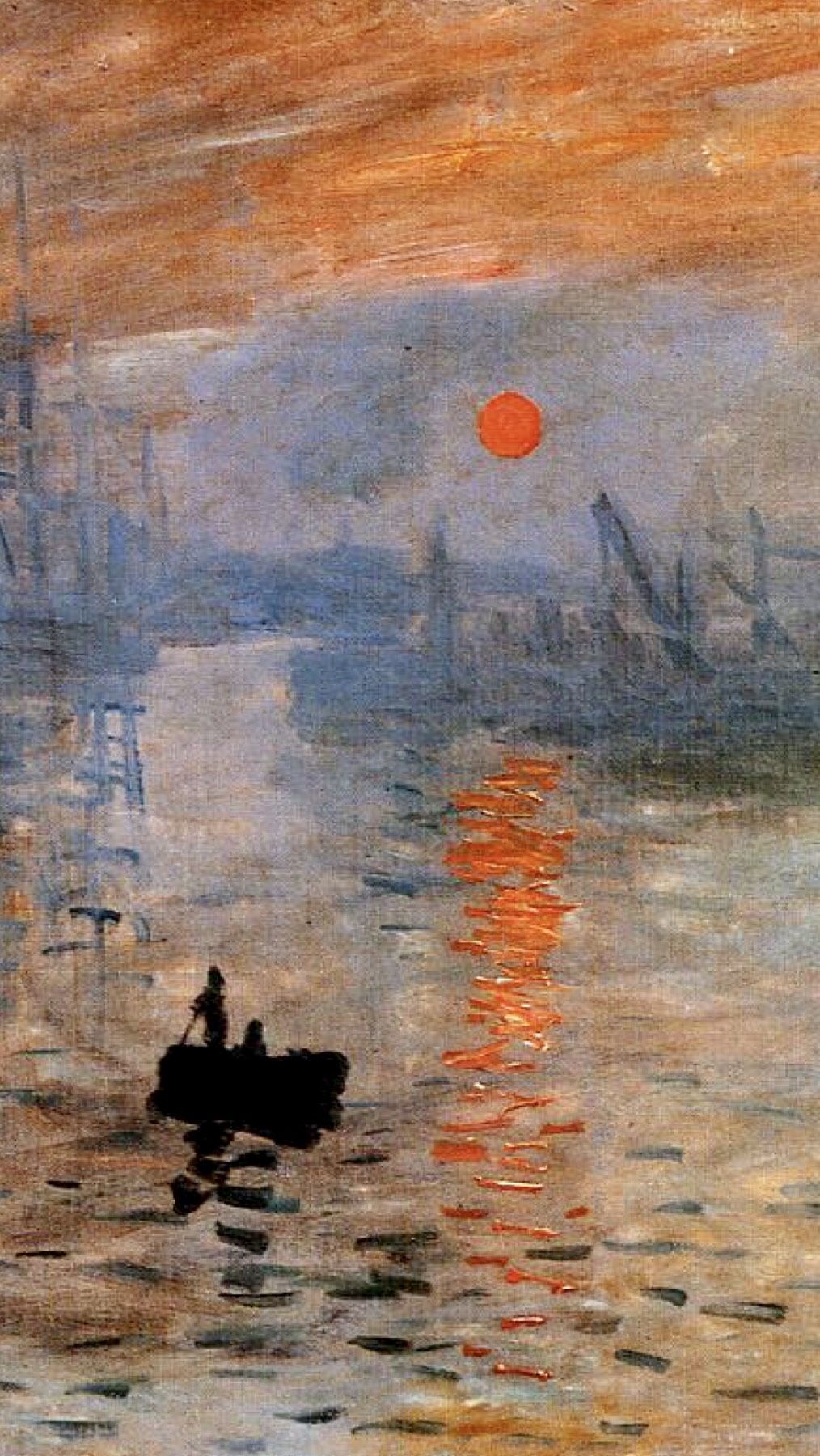 Claude Monet: Impression, Sunrise(1873)Detail. Impressionist art, Famous impressionist paintings, Claude monet art
