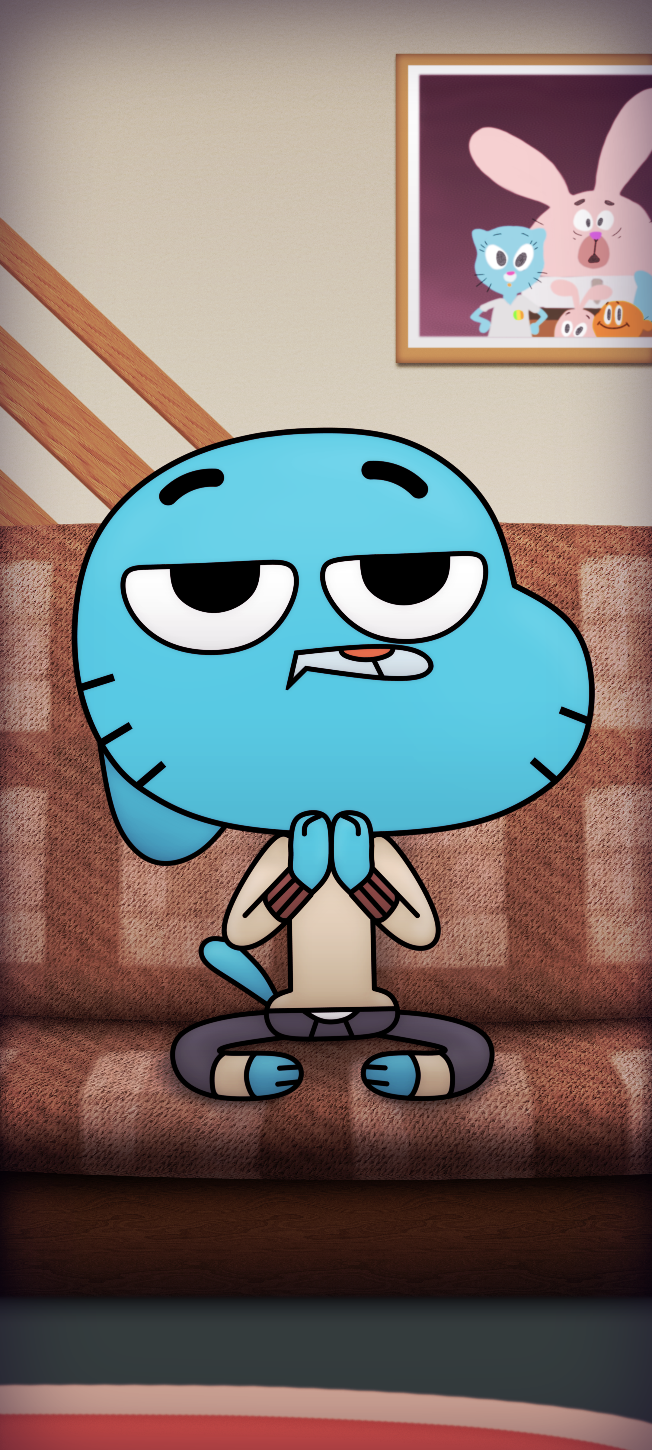 A wallpaper I made of Gumball