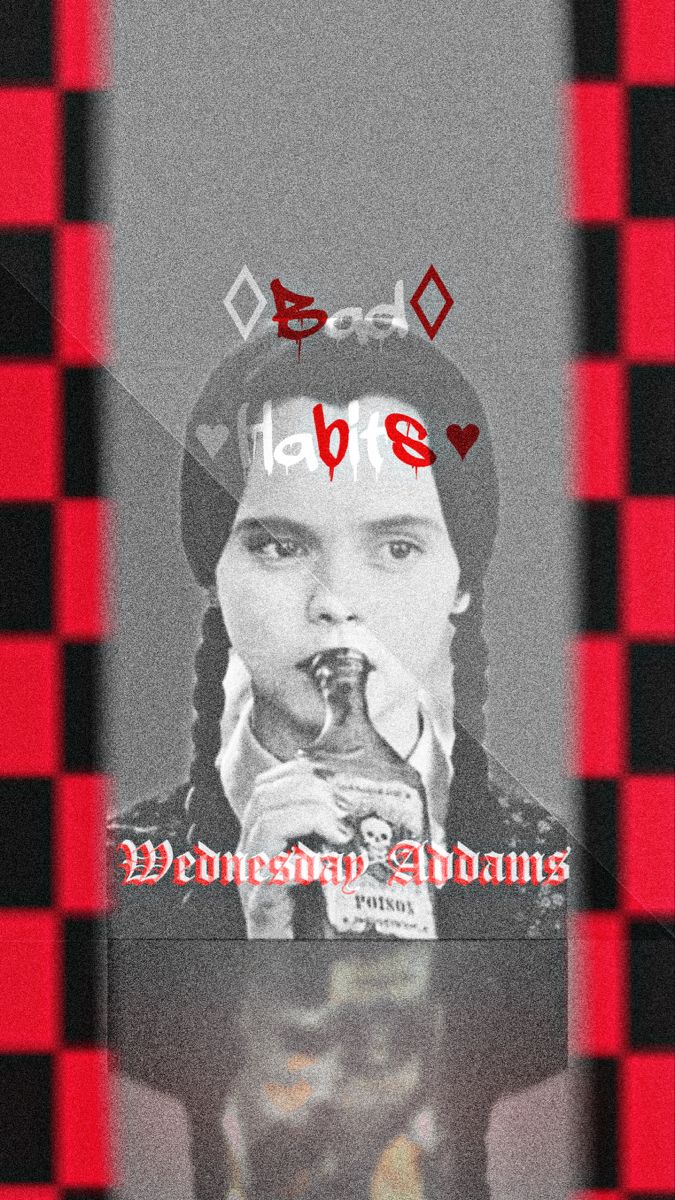 Wednesday Addams Wallpaper by Karla C. Addams family, Red aesthetic, Wallpaper