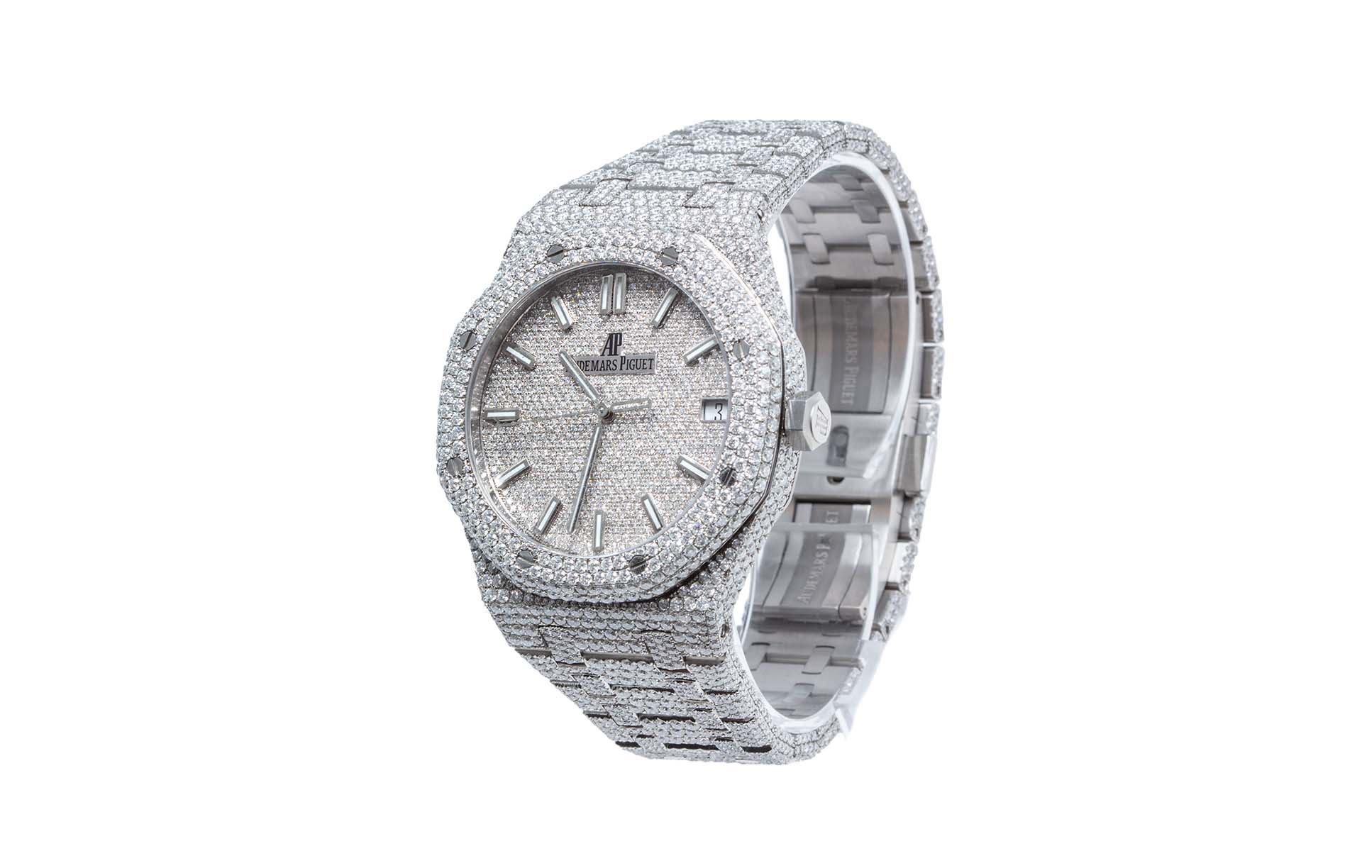 Bust Down White Gold Royal Oak