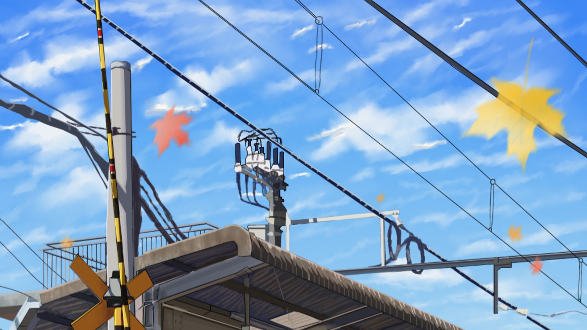 HD desktop wallpaper: Anime, Sky, Fall, Original download free picture