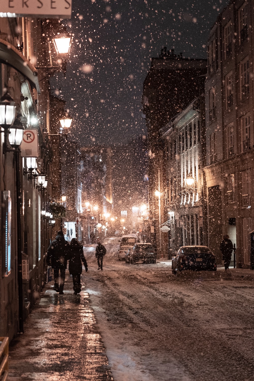 Best Snow Night Picture [HD]. Download Free Image