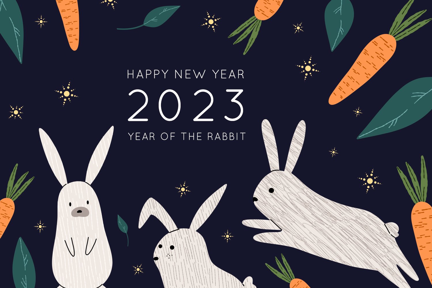 Happy Chinese New Year Party Decorations 2023, Extra Large Chinese New Year  2023 Backdrop, 2023 Rabbit New Year Banner Photo Booth Backdrop for