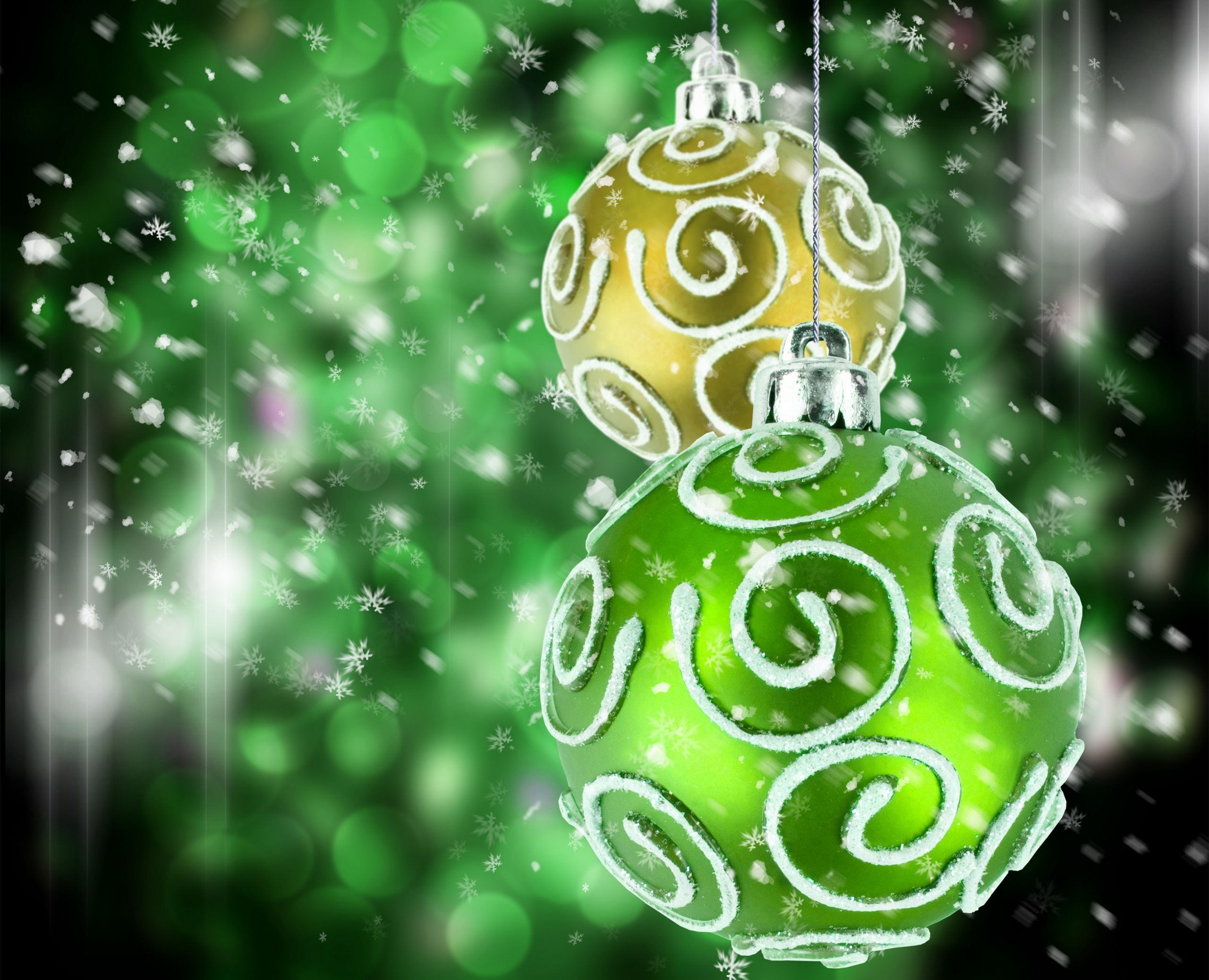 Green Ornament Wallpaper
