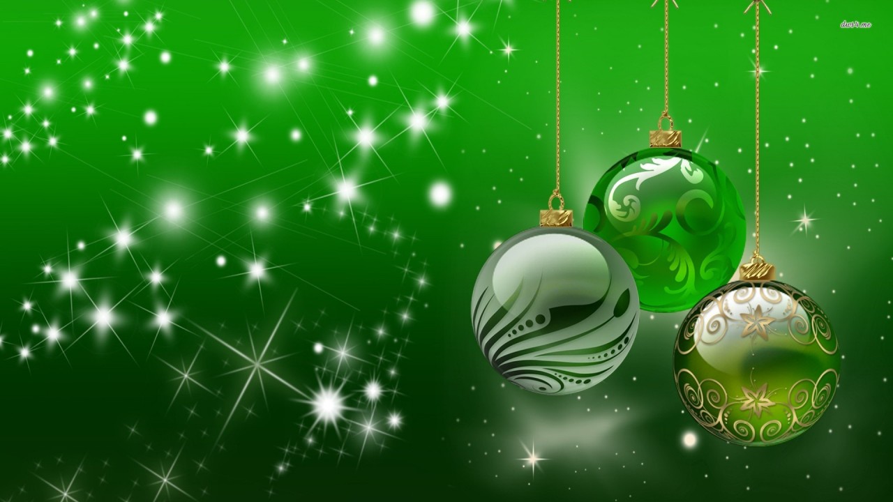 Green Christmas globes, ornament, merry christmas, holiday, holidays wallpaper. Green Christmas globes, ornament