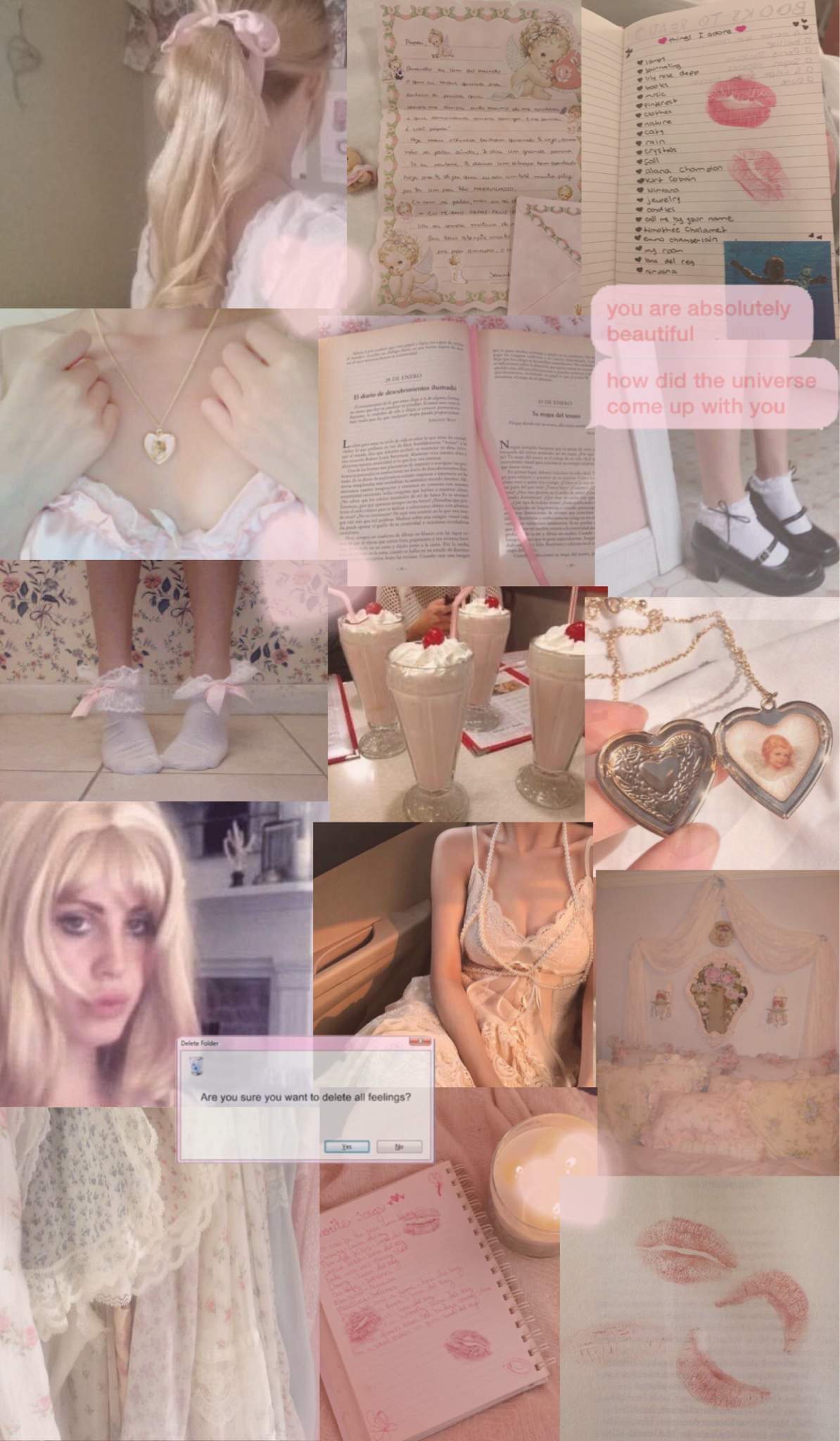 Coquette aesthetic collage wallpaper. símply aesthetíc Amino