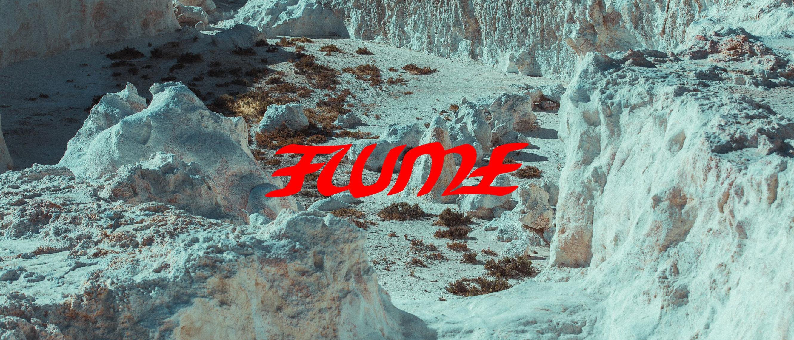 Here is the high quality header from Flume's Spotify Web page which you can use as a wallpaper (2660 x 1140). Highest quality I've seen so far