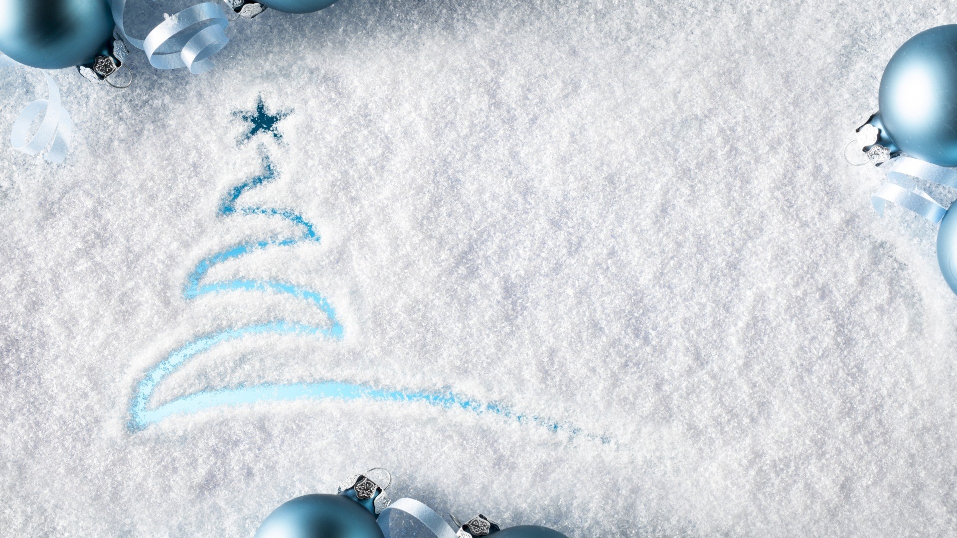 winter, blue background, imagination, Christmas ornaments, snow, Christmas, Christmas Tree, stars Gallery HD Wallpaper
