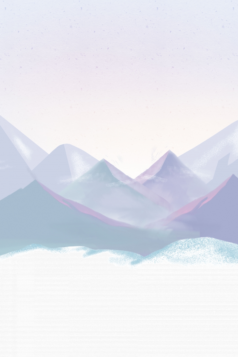 Snowy Mountain Snowy Cartoon Background In Winter, Snowy Mountains In Winter, Snowing, Snowy Day Background Image for Free Download