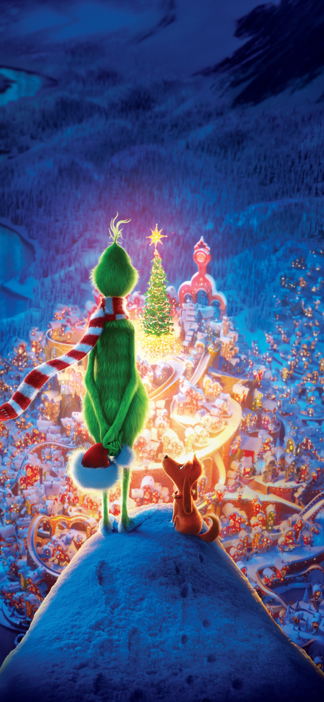Download wallpaper 1125x2436 the grinch, movie, christmas, animation movie, 2018, iphone x, 1125x2436 HD background, 14817