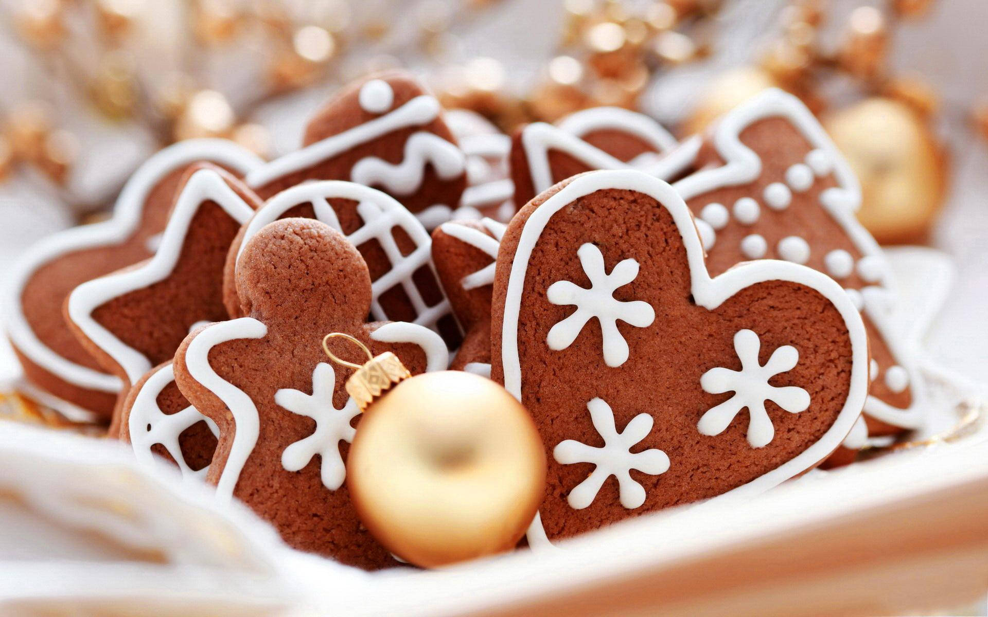 Download Christmas Cookies White Icing Wallpaper