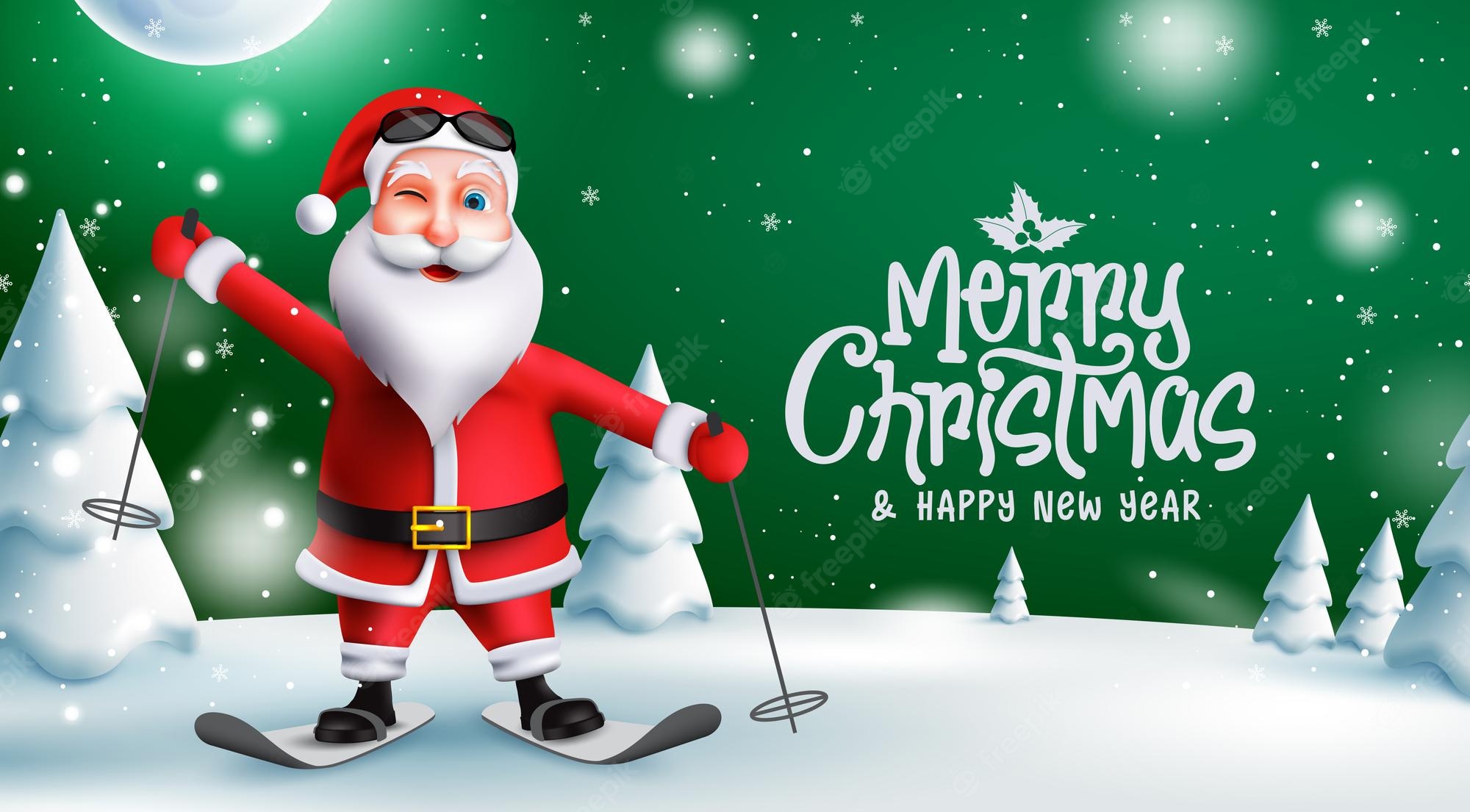 Christmas ski Image. Free Vectors, & PSD