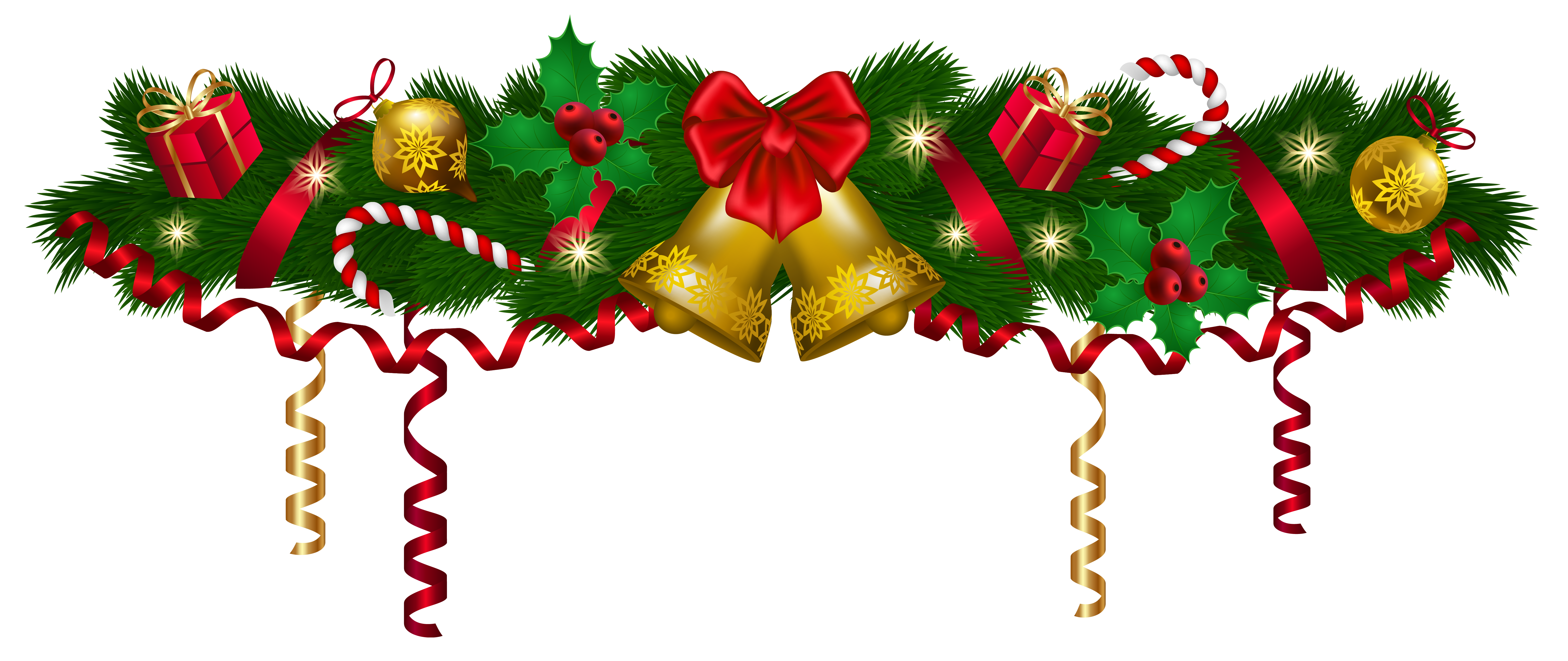 Christmas Deco Garland PNG Clip Art Image​-Quality Free Image and Transparent PNG Clipart