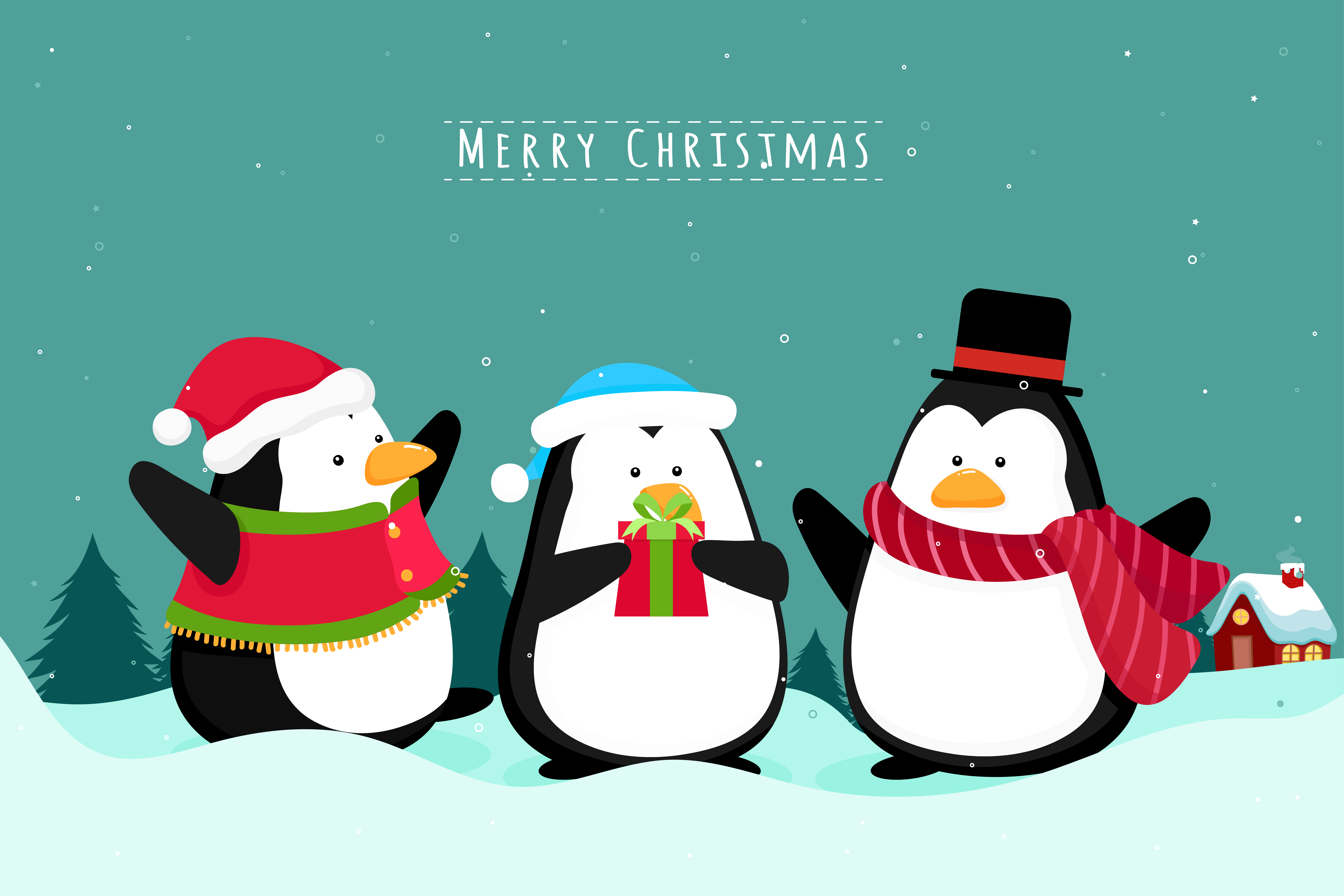 Christmas Penguin Wallpapers - Wallpaper Cave