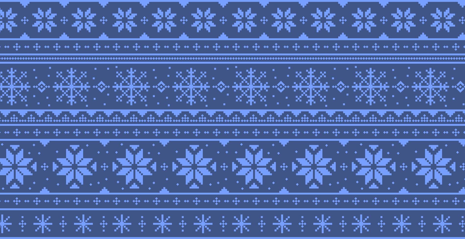 Christmas blue panoramic background with drawings and patterns of the holiday