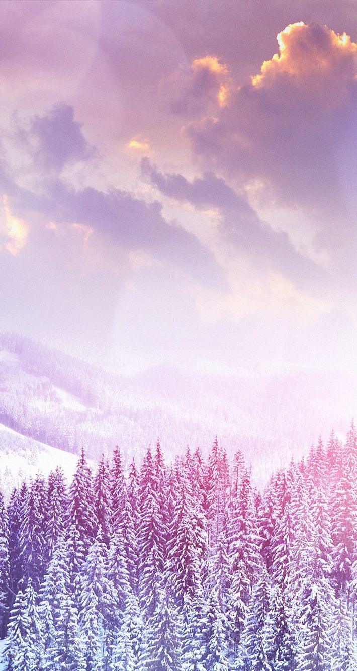 Purple and Pink snow mountain iPhone wallpaper. Winter background, iPhone wallpaper winter, Winter wallpaper
