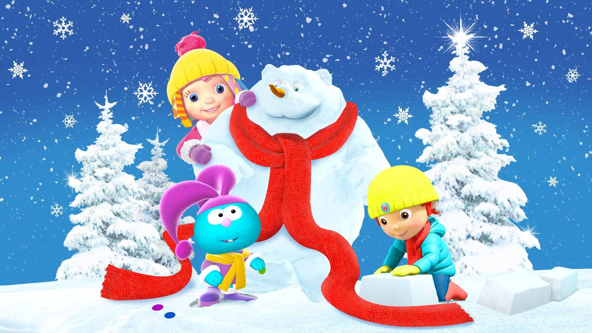 Download Everything's Rosie Cartoon Winter Desktop Wallpaper