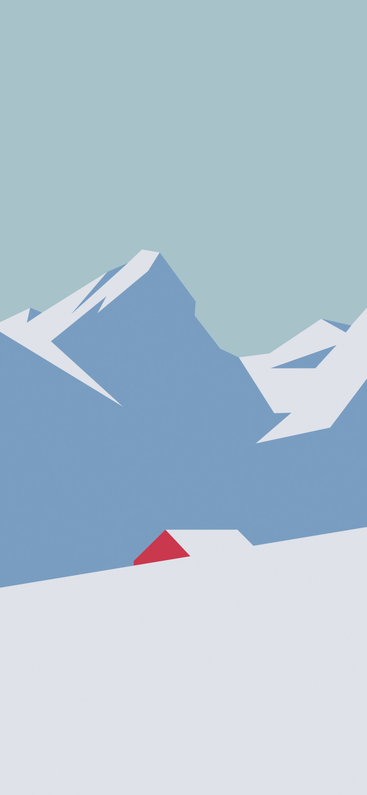 Winter Snow Mountain Minimalist Wallpaper Wallpaper 4k