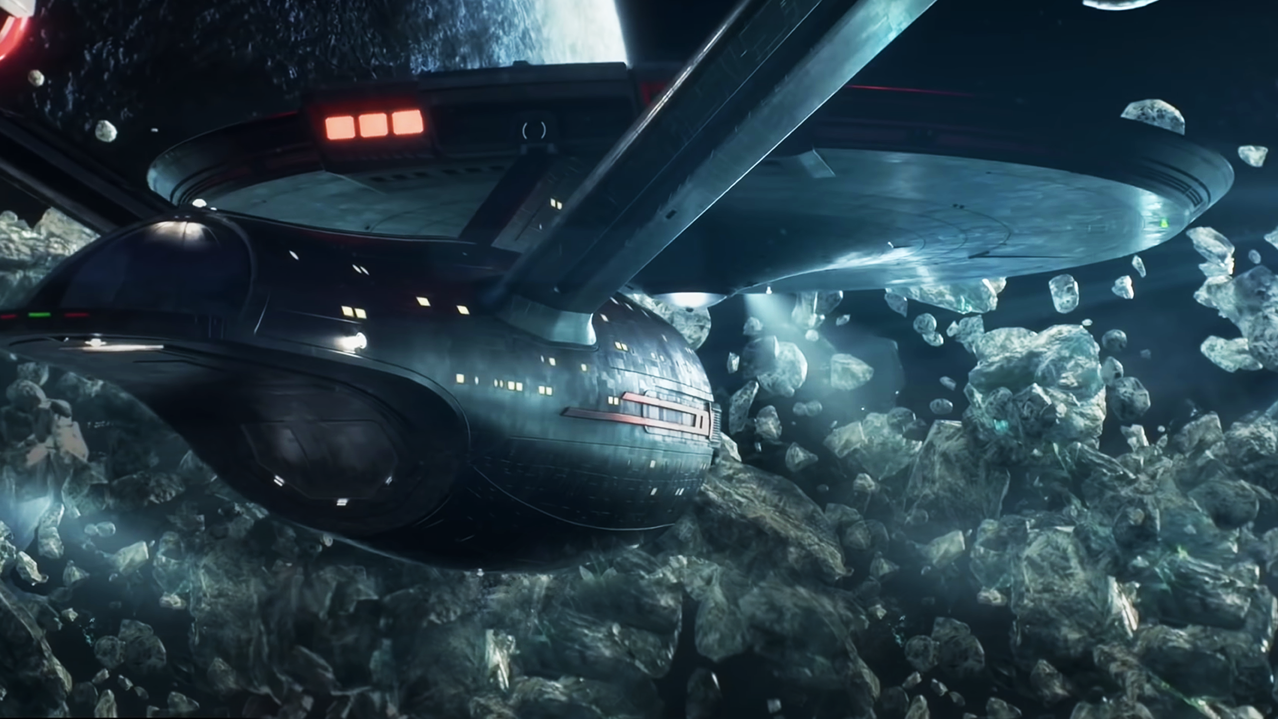 Took some stills from the Strange New Worlds intro and made them into wallpaper