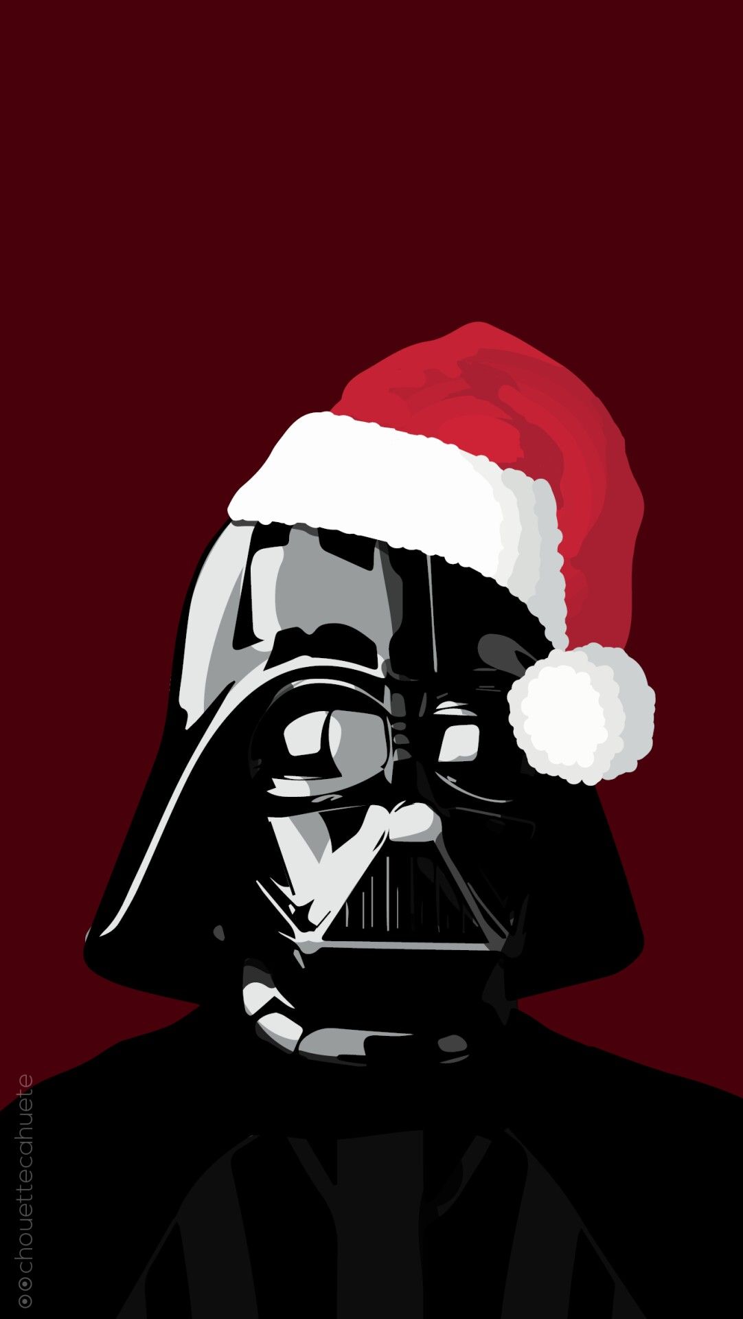 star wars darth vader wearing a christmas hat. Star wars background, Star wars fan art, Star wars picture