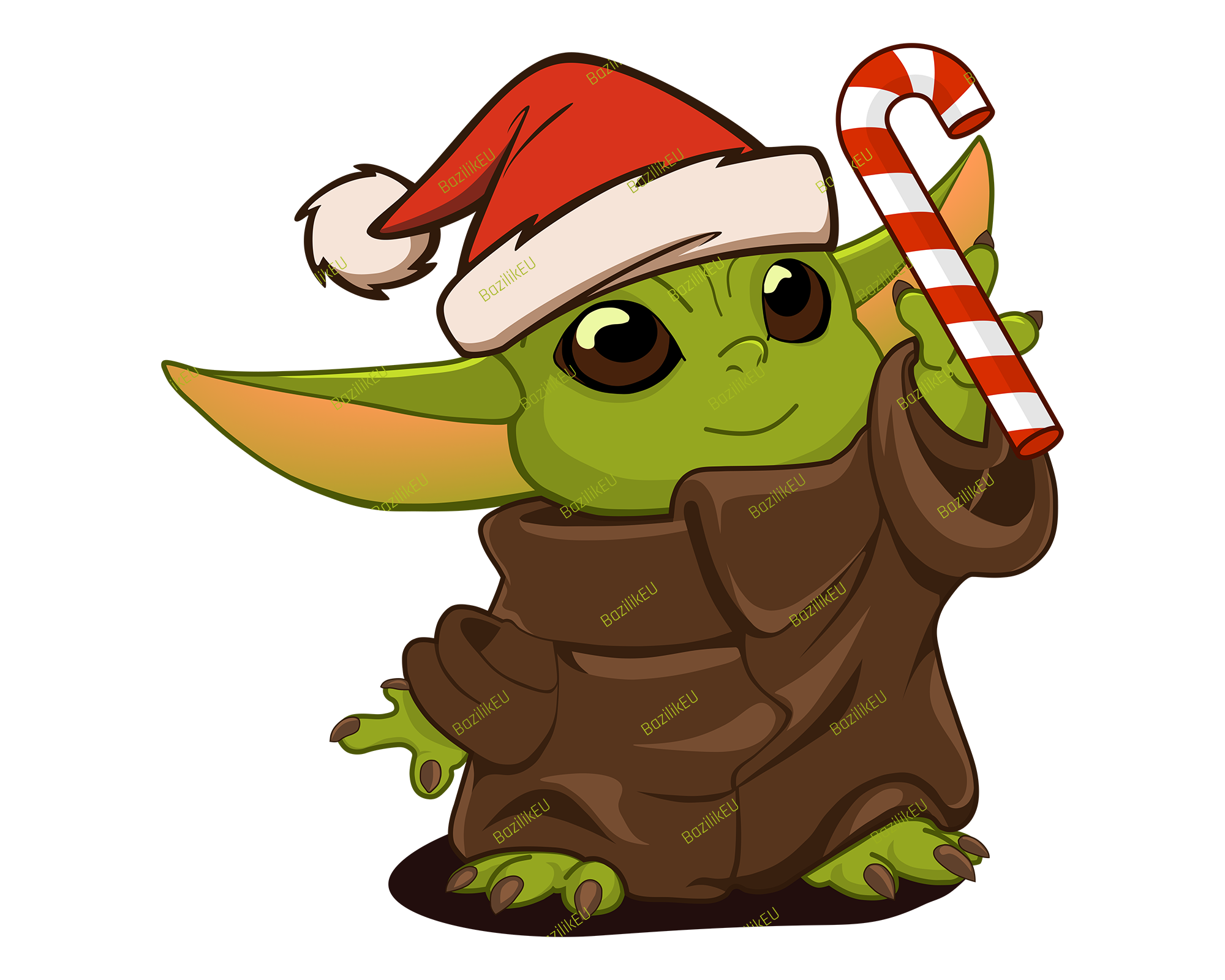 Christmas Baby Yoda SVG Printable. Christmas cartoon characters, Star wars cartoon, Easy christmas drawings