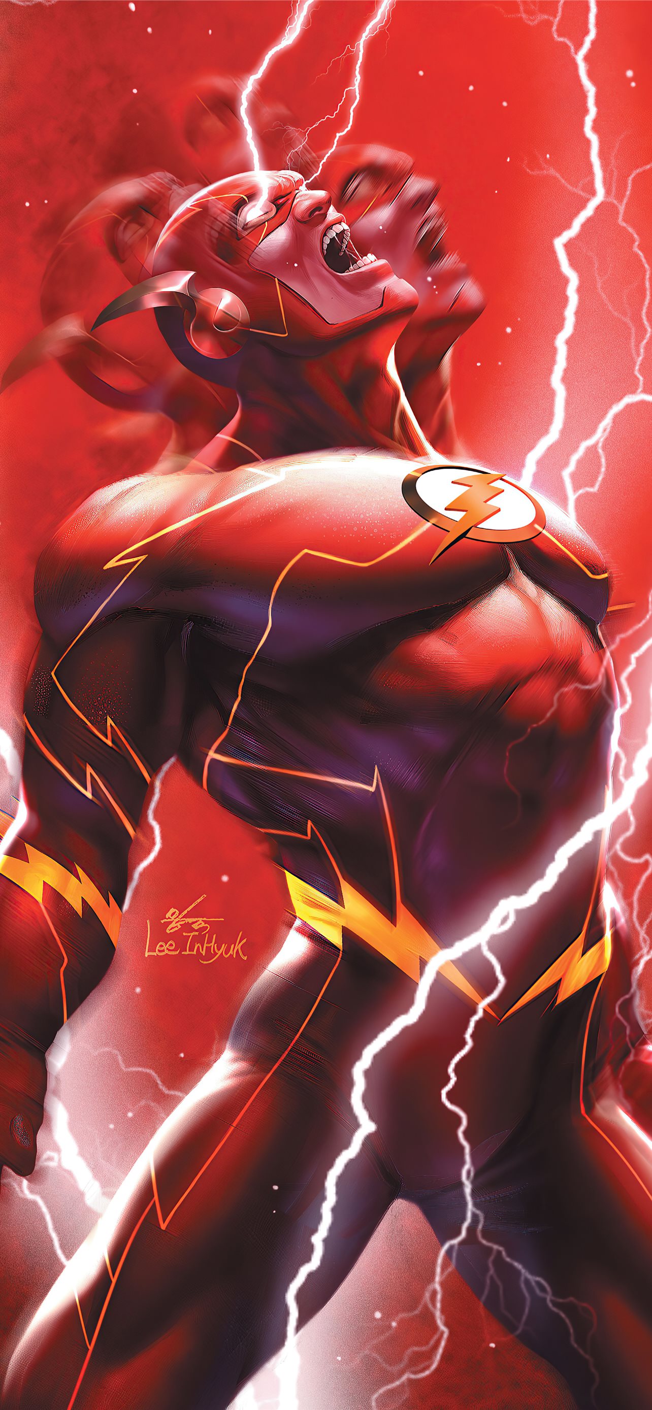 The Flash Superhero iPhone Wallpaper