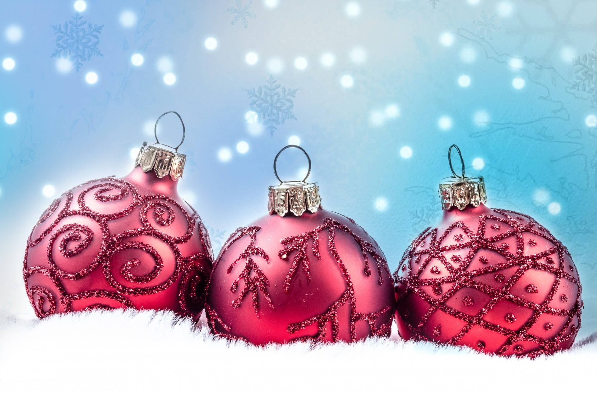 Red christmas decoration time free image download
