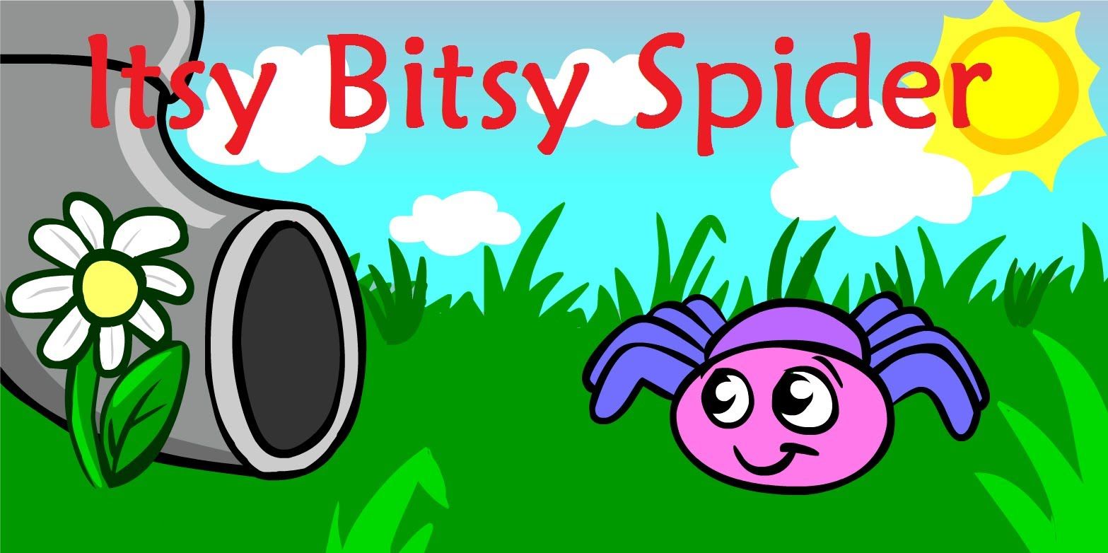 Itsy Bitsy Spider. Spider song, Kids learning videos, Bitsy spider