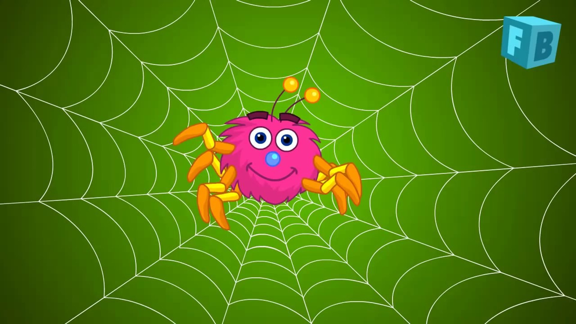 Incy Wincy Spider Children Rhyme. Nursery Song for Kids
