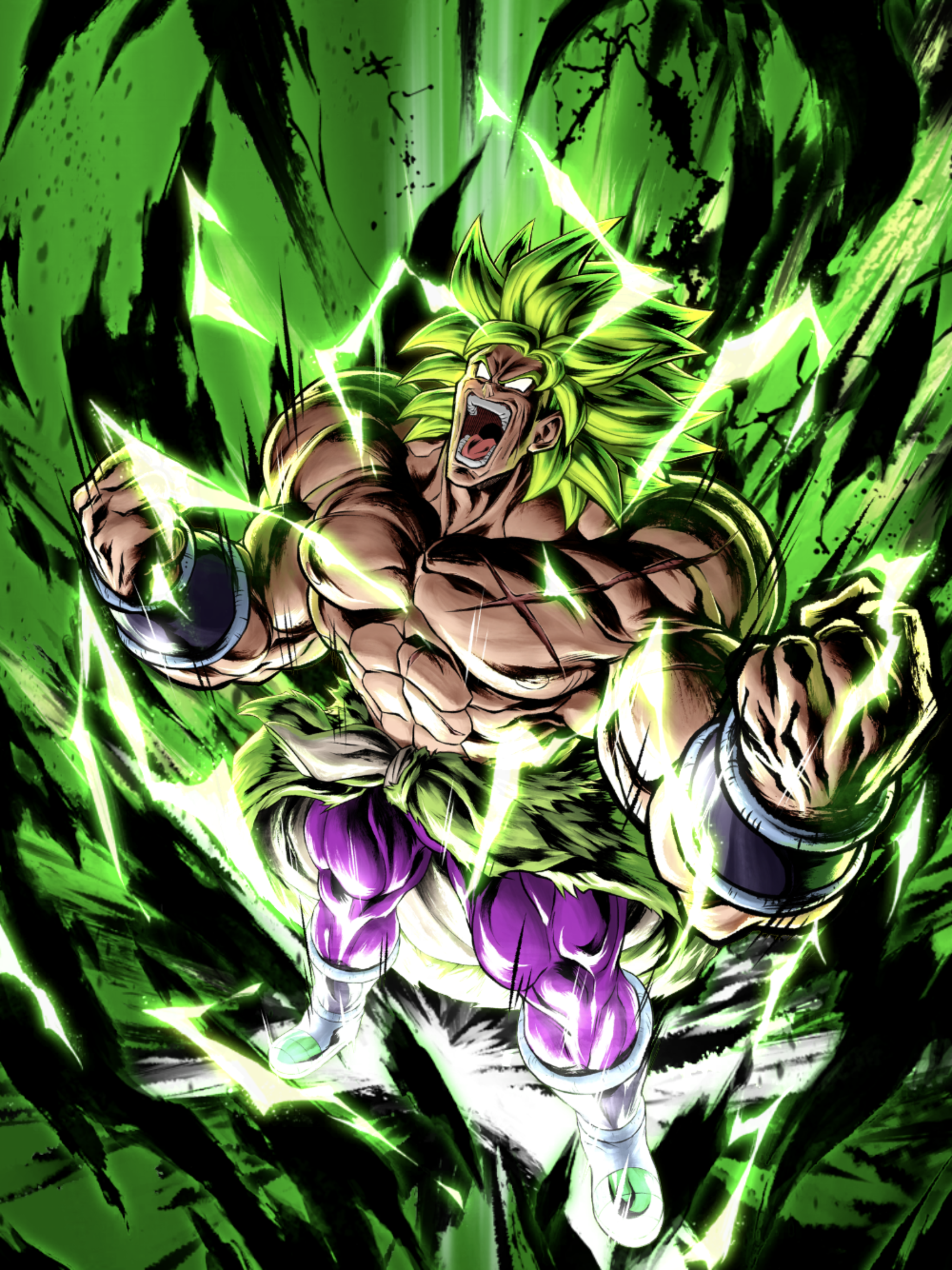 Broly (LSSJ). ブロリー. Dragon ball art, Dragon ball wallpaper, Dbz art